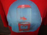SURREAL 1970s Photolith Studio USA Vintage Ego-Trix T Shirt with Original Transfer