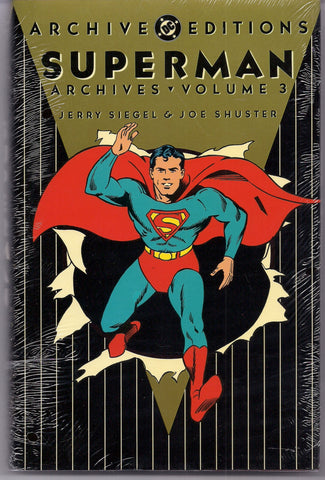 SUPERMAN DC Archive Editions # 3 1st Printing in original SHRINKWRAP by Jerry Siegel Joe Shuster Reprinting # 9-12 1940s Golden Age Comics