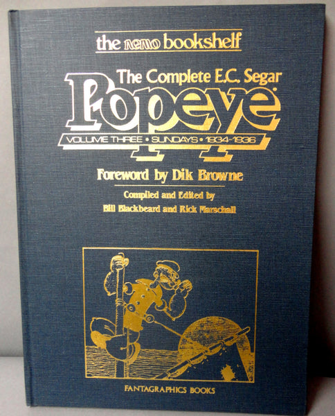 Complete E C  Segar POPEYE Vol 3 THIMBLE THEATRE Sunday Newspaper Comic strips 1934-1936 Nemo Bookshelf Fantagraphics Dik Browne