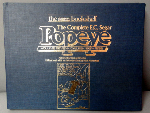 Complete E C  Segar POPEYE Vol 7 THIMBLE THEATRE Dailies Newspaper Comic strips 1931-1932 Nemo Bookshelf Fantagraphics Donald Phelps