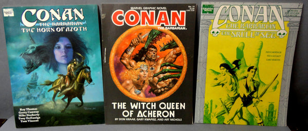 Robert E Howard CONAN THE BARBARIAN 1st Edition Original Printing Marvel Comics Graphic Novel Set Roy Thomas Paul Gulacy