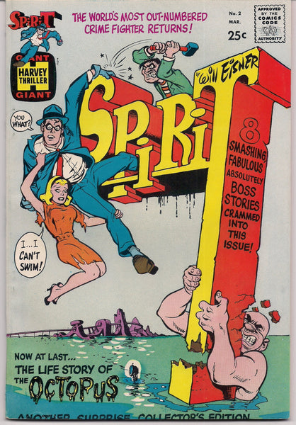 The SPIRIT # 2 WILL EISNER Harvey Comics 1966 Full  Color  Fine-Near Mint