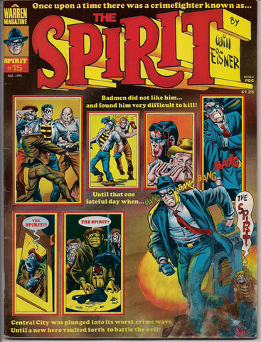 The SPIRIT #15 Sally of the Islands Baseball & Kaiju 1976 Will Eisner Warren Publications Black and White Comics