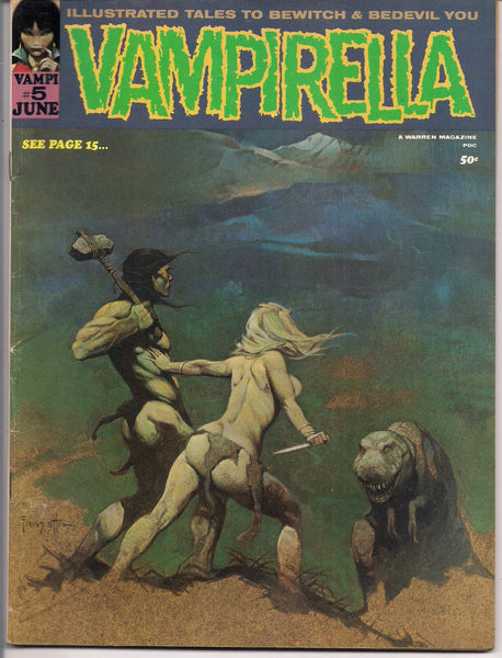 VAMPIRELLA  #5 Warren Publications 1970 FRAZETTA Jeff Jones Billy Graham Tom Sutton