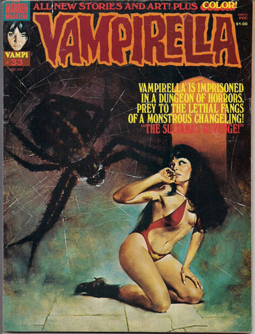 VAMPIRELLA  #33 1974 Berni Wrightson Jose Gonzalez Enrich Torres Rafael Auraleon COLOR SECTION