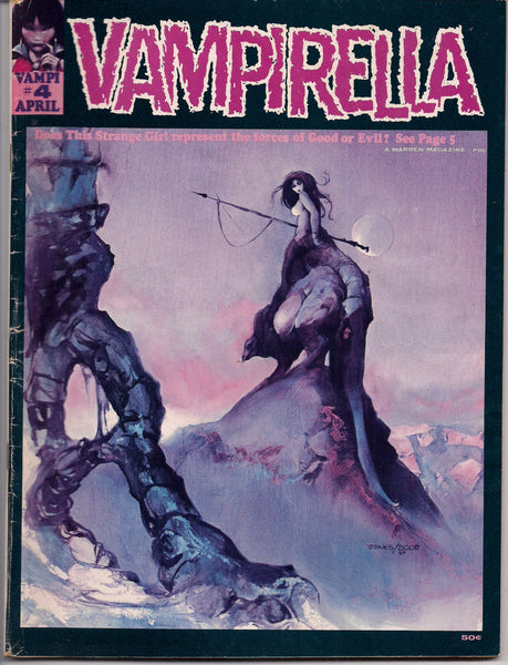 VAMPIRELLA  #4 Warren Publications 1970 Vaughn Bode & Larry Todd Mike Royer