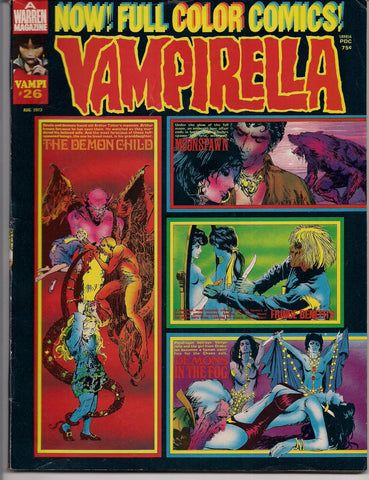 VAMPIRELLA  #26 1973 Esteban Maroto Manuel Sanjulian Jose Gonzalez Enrich Torres Rafael Auraleon COLOR SECTION