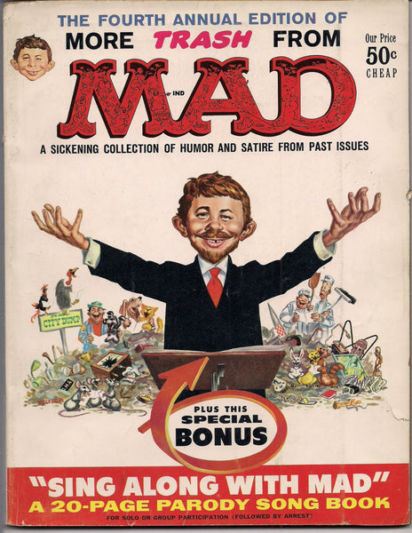 More TRASH from MAD MAGAZINE #4 1960 What Me Worry? Alfred E Neuman Bill Elder Wally Wood Kelly Freas Don Martin Jack Davis Mort Drucker