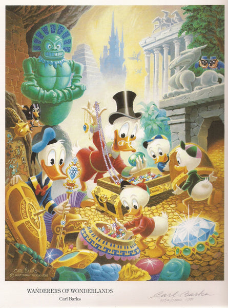 UNCLE SCROOGE McDUCK Celestial Arts Limited Edition 1981 Signed - Numbered 2152 by Artist & Creator Carl Barks Walt Disney Productions