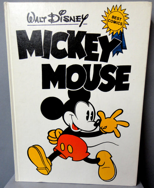 MICKEY MOUSE Hardcover Book Walt Disney Best Comics Series 1978 Abbeville Press