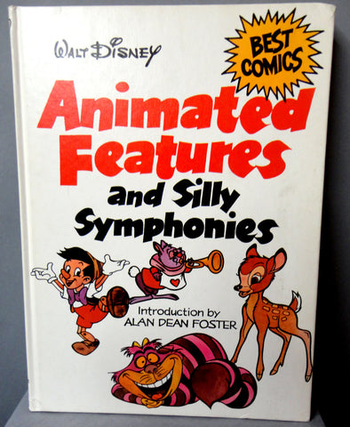 ANIMATED FEATURES and Silly Symphonies Hardcover Book Walt Disney Best Comics Series 1980 Abbeville Press