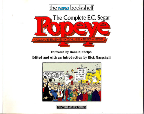 Complete E C  Segar POPEYE Vol 11 THIMBLE THEATRE Dailies Newspaper Comic strips 1937-1938 Nemo Bookshelf Fantagraphics Donald Phelps