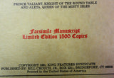 PRINCE VALIANT SCRAPBOOK Hal Foster Scarce Limited Edition of 1500 "In the Days of King Arthur" Newspaper Comic Strips Funnies Reprints