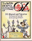L Frank Baum The WONDERFUL CUTOUTS of OZ Color 35 Stand Up Figures based on Baum Oz Characters Rob Roy Productions