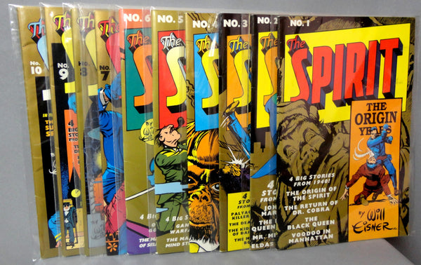 SPIRIT by WILL EISNER The Origin Years Set of 10 comic books 1992-93 from Kitchen Sink
