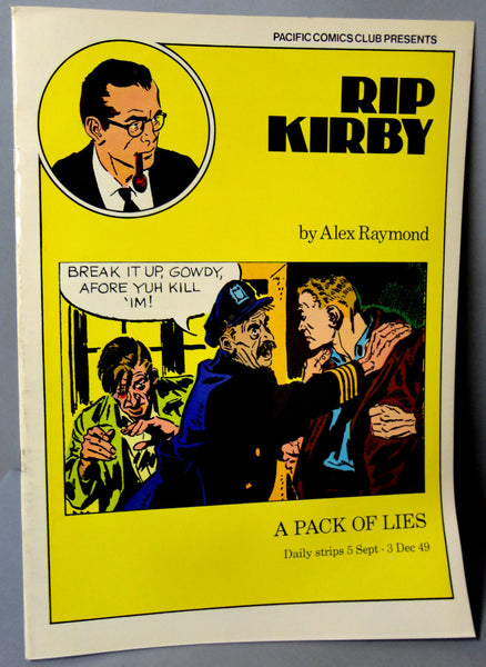 RIP KIRBY 12 A Pack of Lies Alex Raymond large size B & W reprints September 5-December 3,1949 Pacific Club 1980 Limited Edition