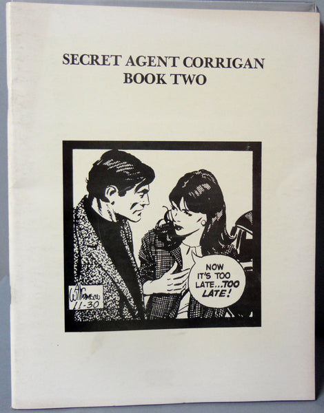 Comic Art Showcase #3 SECRET AGENT CORRIGAN (X-9) Al Williamson 1967 B & W James Bond influenced Dailies Hard Boiled Super Spy