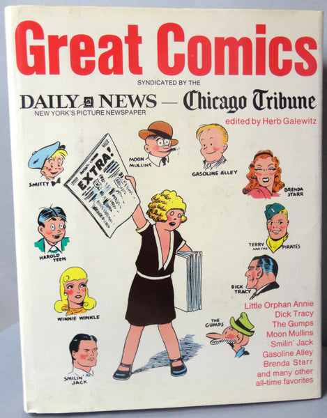 GREAT COMICS Daily News Chicago Tribune, Smilin' Jack, Terry & Pirates, Brenda Starr, Little Orphan Annie, Gasoline Alley, Moon Mullins