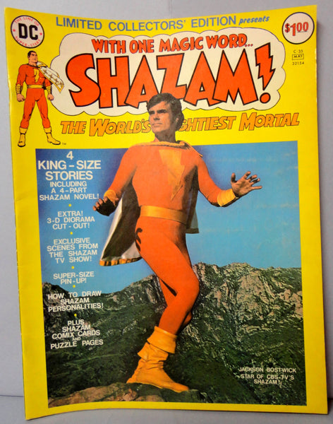 CAPTAIN MARVEL Shazam! DC Comics Limited Collectors' Edition C-35 Large Size Golden Age Reprints C C Beck + T V Version