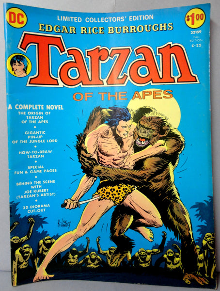 Edgar Rice Burroughs TARZAN ORIGIN by Joe Kubert DC Comics Limited Collectors' Edition C-22 Large Size