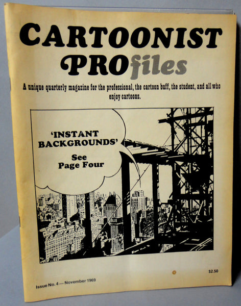 CARTOONIST PROFILES Magazine Fanzine #4 1969 Ronald Searle Jack Davis Stan Lee Stan Drake Allan Jaffee Mort Walker Bud Fisher Scrapbook