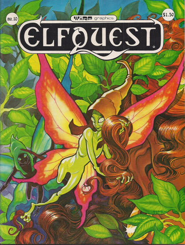 ELFQUEST #10 Wendy Pini 1981 WARP Graphics Elves Wolf Trolls Cutter Wolfriders Fantasy B & W Comic Book Magazine