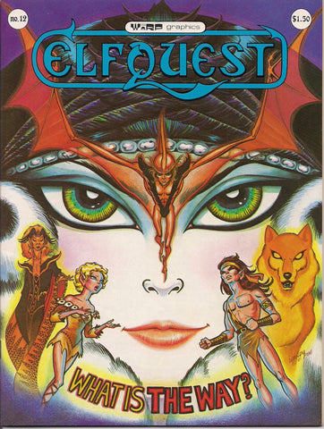 ELFQUEST #12 Wendy Pini 1981 WARP Graphics Elves Wolf Trolls Cutter Wolfriders Fantasy B & W Comic Book Magazine