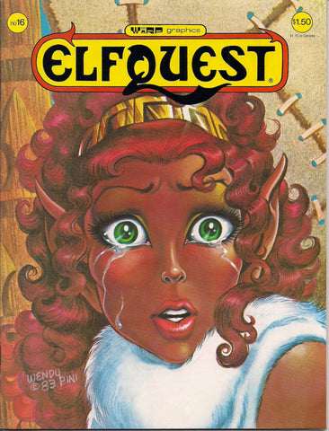 ELFQUEST #16 Wendy Pini 1982 WARP Graphics A Distant Soil by Colleen Doran Preview Elves Wolf Trolls Fantasy B & W Comic Book Magazine