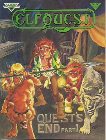 ELFQUEST #19 Wendy Pini 1983 WARP Graphics Elves Wolf Trolls Cutter Wolfriders Fantasy B & W Comic Book Magazine