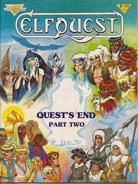 ELFQUEST #20 Wendy Pini 1984 WARP Graphics Elves Wolf Trolls Cutter Wolfriders Fantasy B & W Comic Book Magazine