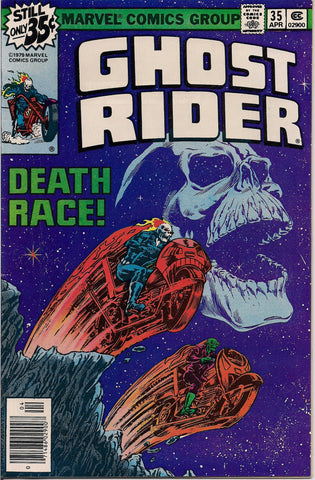 Marvel Comics GHOST RIDER #35 Jim STARLIN gives his Cosmic spin to the Supernatural Motorcycle Cult Hero