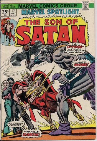 Marvel Comics Spotlight #17 SON of SATAN Steve Gerber Jim Mooney