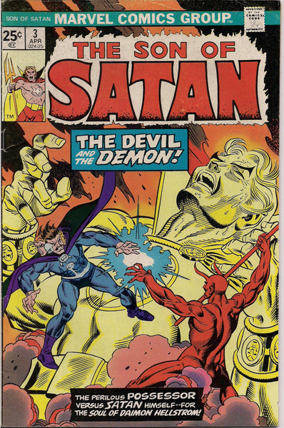 Marvel Comics SON of SATAN #3  a new series of Satanist Supernatural Comic Action by John Warner Sonny Trinidad