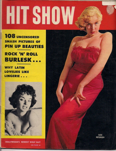 HIT SHOW #1 1957,   BURLESQUE Strippers, Pin Up Magazine, Dixie Evans, Sharon Knight, Corinne Calvet, Paris Crazy Horse Saloon
