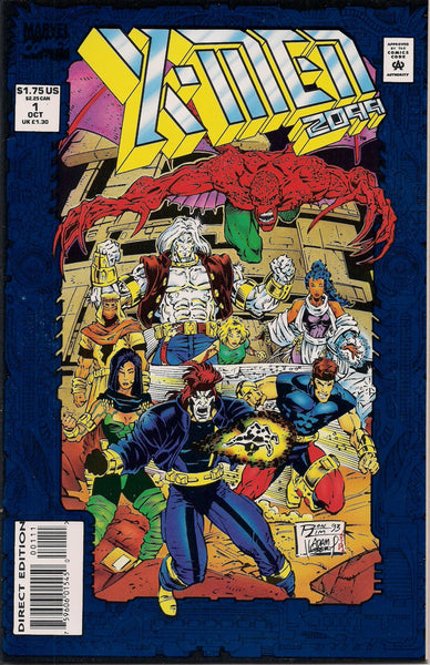 X-MEN 2099 #1 Marvel Comics John Francis Moore Ron Lim Adam Kubert Blue Foil Cover