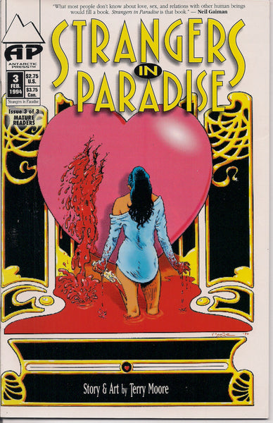 STRANGERS In PARADISE #3 Terry Moore Antarctic Press Volume 1 First Mini Series 1993