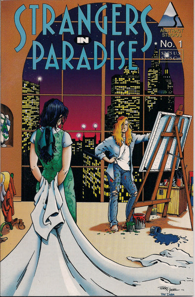 STRANGERS In PARADISE #1 Terry Moore Abstract Studio Volume 2 Second Series 1994