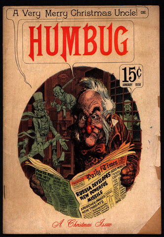 RARE HUMBUG #6 b Christmas Issue Harvey KURTZMAN Jack Davis Will Elder Arnold Roth Al Jaffee 1958 After Mad Magazine