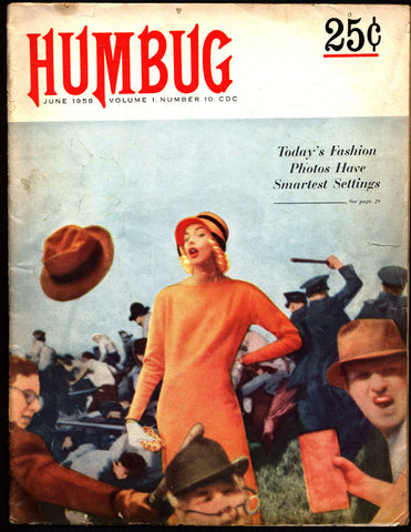 RARE HUMBUG #10 First Magazine sized issue Stan Freberg Harvey KURTZMAN Jack Davis Will Elder Arnold Roth Al Jaffee 1958 After Mad Magazine