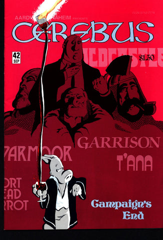 CEREBUS the Aardvark #42 DAVE SIM Aardvark-Vanaheim Fan Favorite Cult Self Published Alternative Conan the Barbarian Parody Comic Book