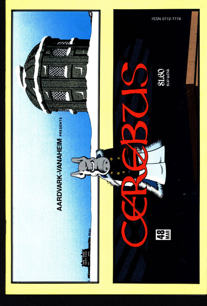 CEREBUS the Aardvark #48 DAVE SIM Aardvark-Vanaheim Fan Favorite Cult Self Published Alternative Conan the Barbarian Parody Comic Book