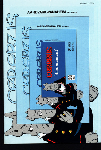 CEREBUS the Aardvark #50 DAVE SIM Aardvark-Vanaheim Fan Favorite Cult Self Published Alternative Conan the Barbarian Parody Comic Book