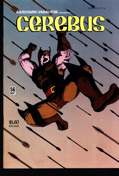 CEREBUS the Aardvark #56 Dave Sim WOLVEROACH Aardvark-Vanaheim Fan Favorite Cult Self Published Alternative Comic Book Parody