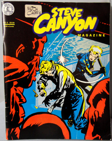 Milton CANIFF STEVE CANYON #5 Post World War 2 Korea & Cold War Jet Aviation Action Adventure Newspaper Comic Strip Reprints Kitchen Sink