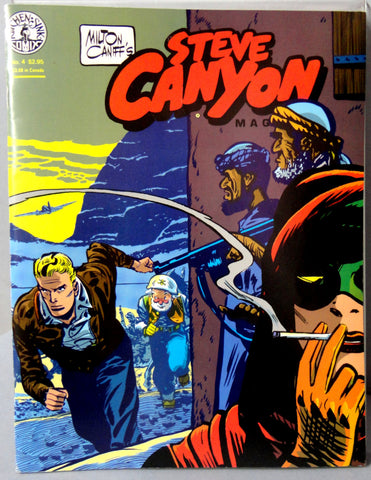 Milton CANIFF STEVE CANYON #4 Post World War 2 Korea & Cold War Jet Aviation Action Adventure Newspaper Comic Strip Reprints Kitchen Sink