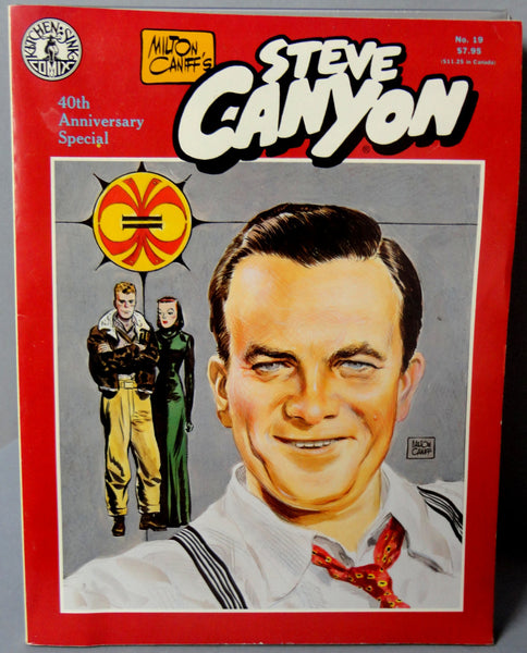 Milton CANIFF STEVE CANYON #19 Cold War Era Jet Aviation Action Adventure Newspaper Comic Strip Reprints Kitchen Sink