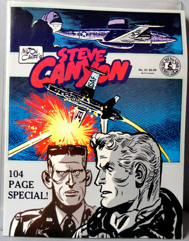 Milton CANIFF STEVE CANYON #21 T V Show Scorchy Smith Cold War Era Jet Aviation Action Adventure Newspaper Comic Strip Reprints Kitchen Sink