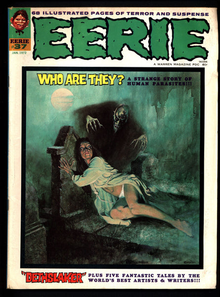 EERIE #37 Vintage Classic Horror Comic Warren Magazine Enrich Torres Ernie Colon Don McGregor Bruce Jones