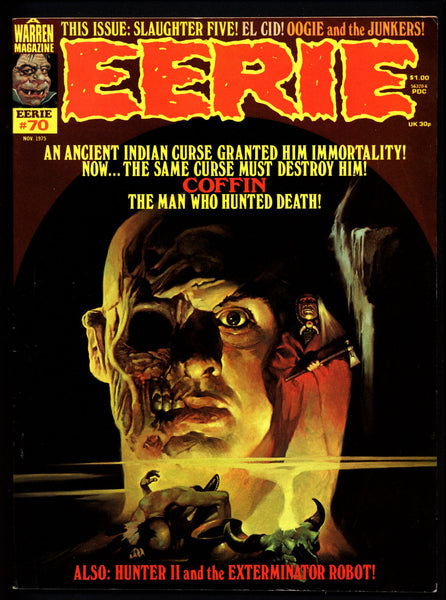 EERIE #70 HUNTER Paul Neary Coffin El Cid Oogie And The Junkers Sanjulian Maroto Classic Horror Comic Warren Magazine Manuel Sanjulian