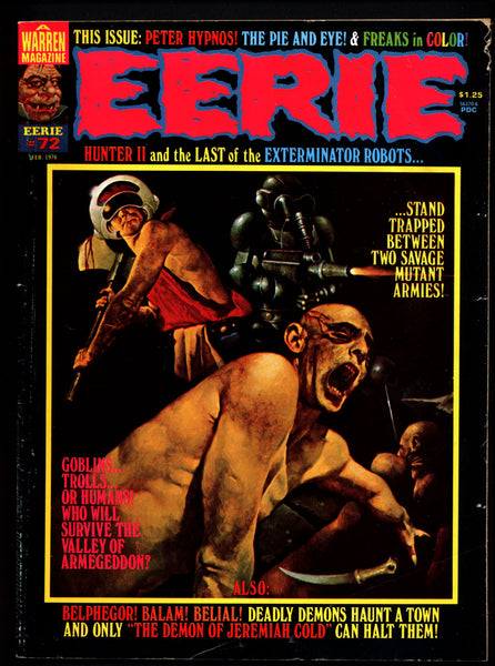 EERIE #72 HUNTER Paul Neary Reuben Youngblood Howard Chaykin Berni Wrightson Sanjulian Classic Horror Comic Warren Magazine Manuel Sanjulian